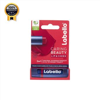 بالم لب و گونه قرمز لابلو Labello اورجینال سه در یک حاوی Spf30