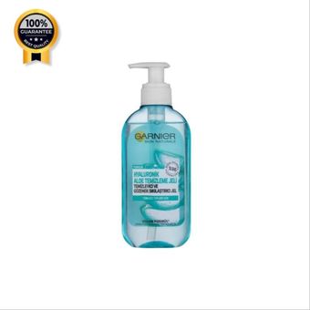 ژل شستشو صورت پوست خشک گارنیر Garnier اورجینال مدل آلوئه ورا هیارولونیک حجم 200 میل