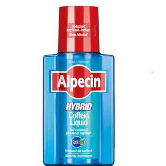 تونیک ضد ریزش مو کافئین آلپسین Alpecin مدل Hybrid مناسب پوست سر خشک و مستعد خارش حجم 200 میل