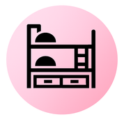 تخت دو طبقه کشودار