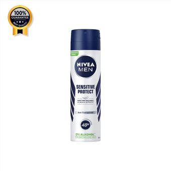 اسپری مردانه نیوآ Nivea اورجینال Sensitive proteect 48h حجم 150 میل