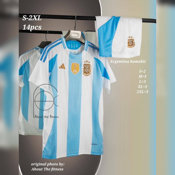 کیت اول آرژانتین 2024 تیشرت با شورت