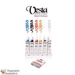 دور گیر ویترا وستا (Vesta) حجم  21 میل رنگبندی ( مشکی - طلایی - نقره ای )