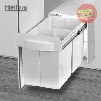 سطل زباله 2قلو ریلی 40 لیتری 9128 ملونی