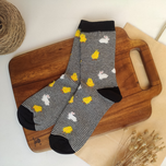 جوراب ساقدار زنانه طرح جوجه و خرگوش برند Chetic Socks