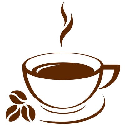 برچسب اتویی پارچه و لباس مدل فنجان قهوه