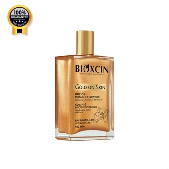روغن بدن بیوکسین Bioxcin اورجینال هایلایتر و مرطوب کننده مو و صورت و بدن همه کاره حجم 100 میل