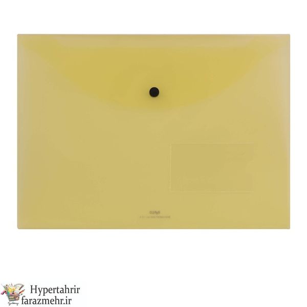 پاکت دکمه دار بیزینس  پاپکو (Papco ) کد A4-116BT شفاف و مات  رنگبندی (بی رنگ-قرمزروشن-دودی-زرد روشن-سبز روشن-آبی روشن-