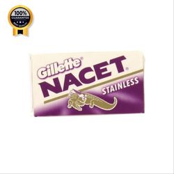 تیغ دو لبه ژیلت Gillette اورجینال مدل Nacet هر بسته 5 عدد