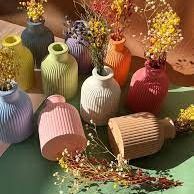 شمعدونی و گلدان