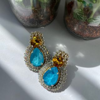 گوشواره طنین (آبی زرد)