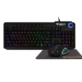 باندل موس کیبورد پد موس گیم دیاس ARES P2 3-IN-1 COMBO