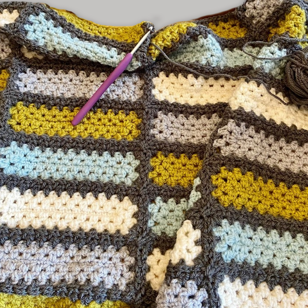 پتو/ شال مبل موتیف بافی مدل15