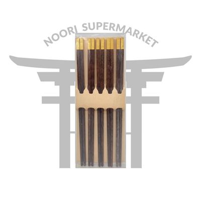 چاپستیک چوبی سر طلایی