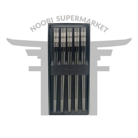 چاپستیک استیل دورنگ یک جفت