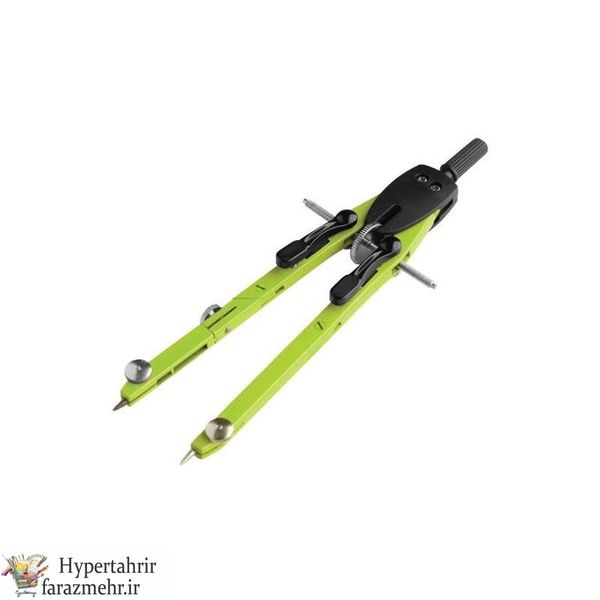 پرگار مهندسی گرافیک کد GF-103 رنگبندی (سبز - صورتی - نارنجی )