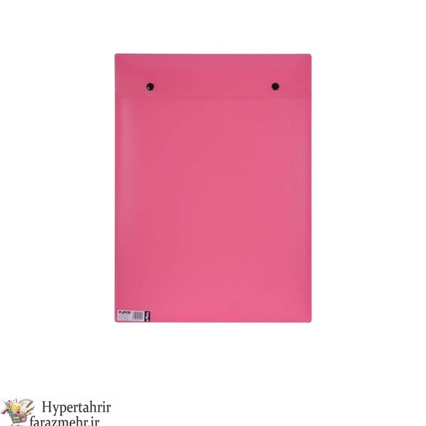 پاکت دکمه دار عمودی پاپکو (Papco) مدل ارکید کدA3-124 سایز  A3 رنگبندی (بی رنگ- دودی -قرمز- زرد- آبی - بنفش- صورتی )