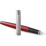 خودنویس  پارکر(Parker) مدل ژوتر نیمه استیل رنگبندی (مشکی - قرمز-آِّبی-سفید)