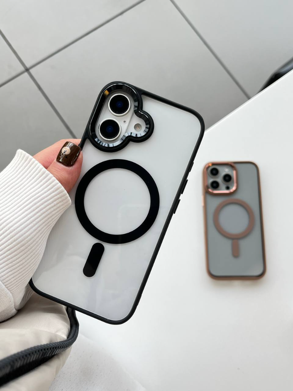 قاب گوشی آیفون مگسیف دور لنز متال🔘