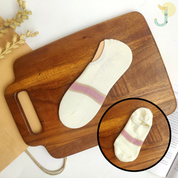 جوراب زیر قوزکی کبریتی زنانه میکس صورتی و نسکافه ای برند وارداتی