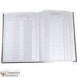 دفتر حسابداری 160برگ  وزیری (معین-روزنامه-روزنامه 4-اندیکاتور-صندوق-ارسال مراسلات-اسناد دریافتی-اسناد پرداختی-انبارو ...)