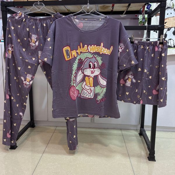 ست سه تیکه راحتی نخی کد 3