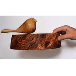 ظرف میوه خوری چوب طبیعی بادام