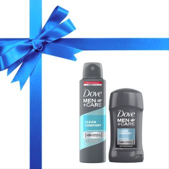پک بهداشتی اسپری و مام مردانه داو Dove اورجینال مدل کلین کامفورت بسته 2 عددی