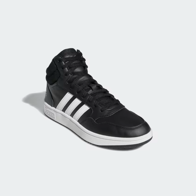 Adidas Hoops 3.0 Mid Classic Vintage Shoes - Black GW3020