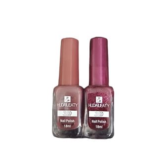 لاک ناخن 3D هدی بیوتی Huda beauty بسته دو عددی کد 03