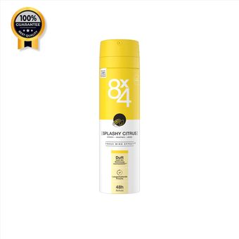 اسپری ضد تعریق هشت در چهار 8*4 اورجینال رایحه Splashy citrus حجم 150 میل