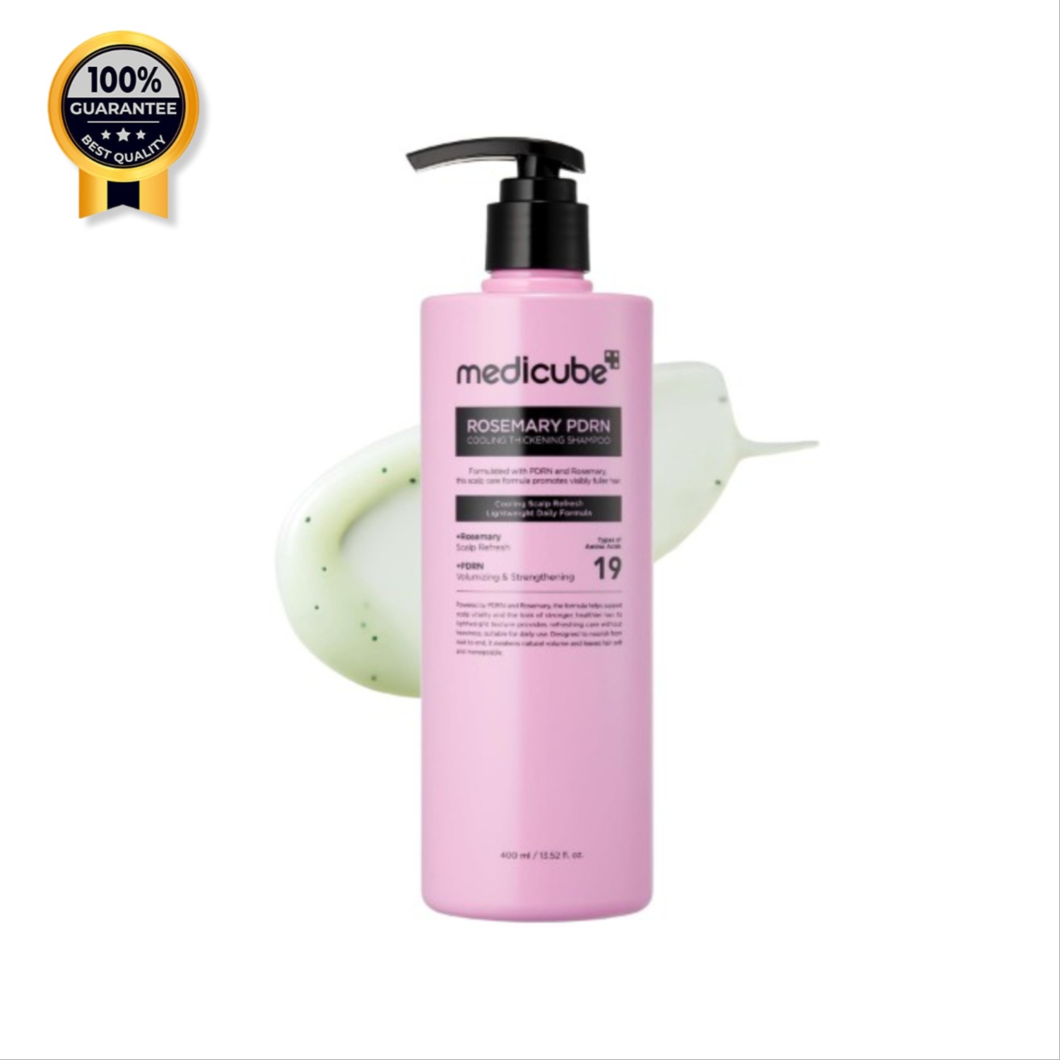 شامپو مو رزماری مدی کیوب اورجینال Rosemary Pdrn Cooling Thickening حجم 400 میل