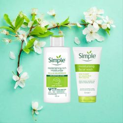 پک روتین ساده پوست خشک سیمپل Simple اورجینال بسته 2 عددی