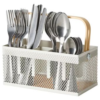 سرویس قاشق و چنگال 24 پارچه + جا قاشقی ایکیا سری VIMPELFISK