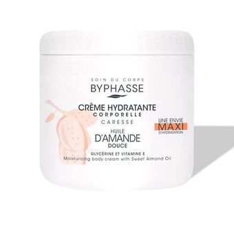 بایفاس کرم آبرسان بدن بادام Byphasse Moisturizing Body Cream Sweet Almond Oil