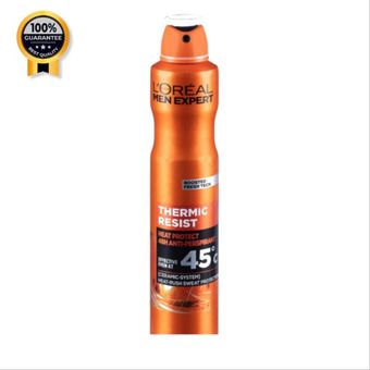 اسپری دئودورانت ضد تعریق مردانه لورآل L'Oréal اورجینال مدل L'oreal Men Expert Thermic Resist Heat Protect حجم 250 میل