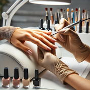 پرده سالن زیبایی و کاشت ناخن