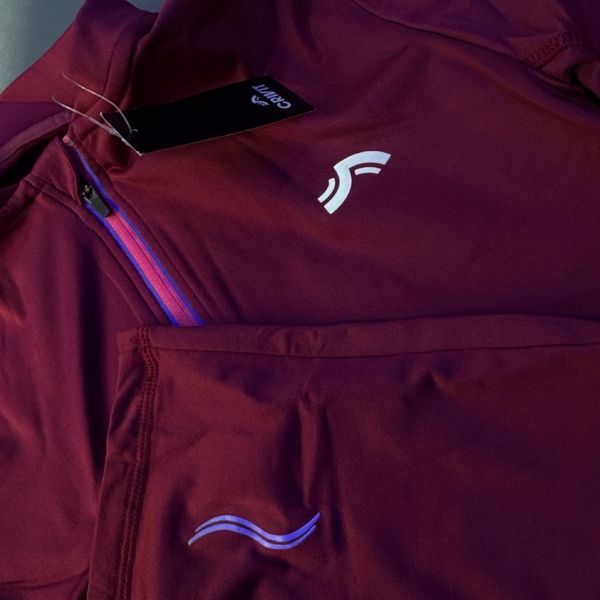 نیم‌زیپ ترمال کریویت funktionshirt Crivit زرشکی