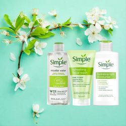 پک روتین پوست چرب سیمپل Simple اورجینال بسته 3 عددی