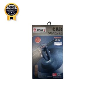 شارژر فندکی 2 پورت USB و PD-TYPE-C خروجی 25W فست VSMART مدل VS-18