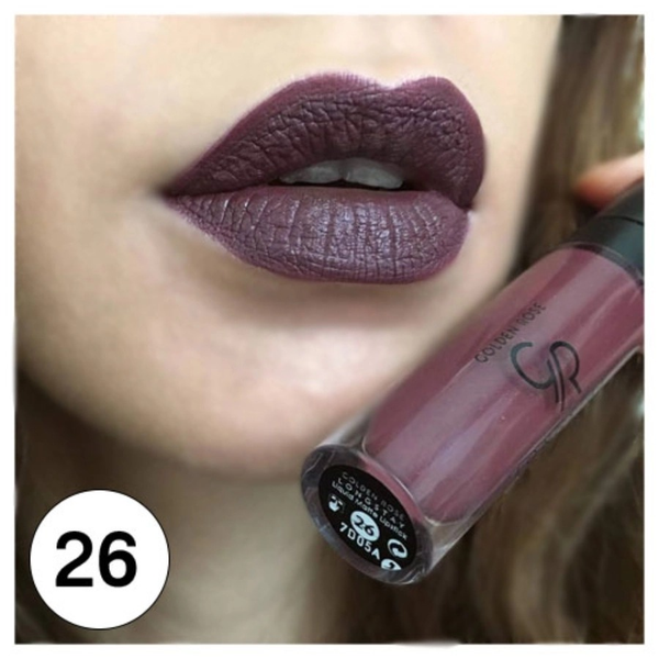 رژ لب مایع گلدن رز مات اصل (شماره 01 تا 47)