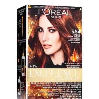 کیت رنگ موی لورال Loreal Excellence شماره 5.54 رنگ Warm Auburn