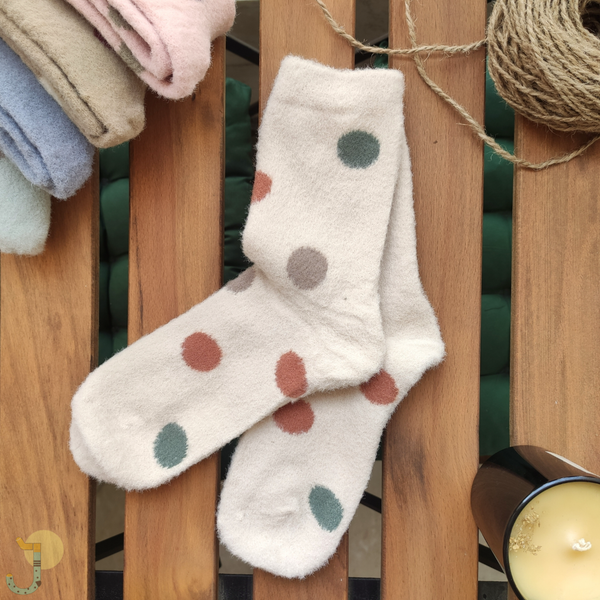 جوراب ساقدار موهر زنانه طرح توپ توپی برند COCO & HANA