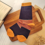 جوراب ساقدار مردانه کش انگلیسی طرح پاشنه رینگی برند بارکد