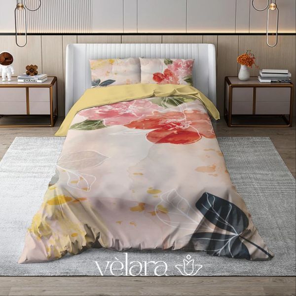 سرویس روتختی پارچه ترک برند ولارا طرح گل‌وگیاه کد R 289