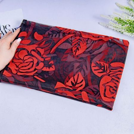 شال مجلسی فلوک قرمز