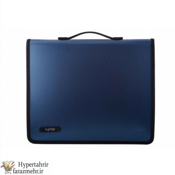 کیف پاپکو (PAPCO) کلاسور سمیناری زیپی دسته دار کد  Z649M رنگبندی ( زرشکی -مشکی -آبی- سرمه ای - نقره ای )