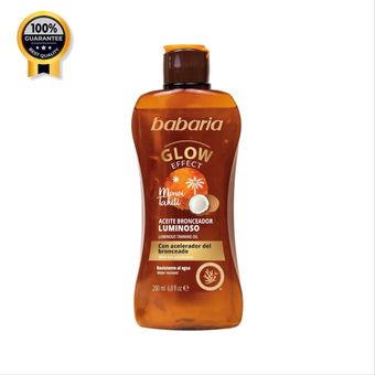 روغن شاین برنزه کننده باباریا Babaria اورجینال مقاوم در برابر آب حجم 200 میل