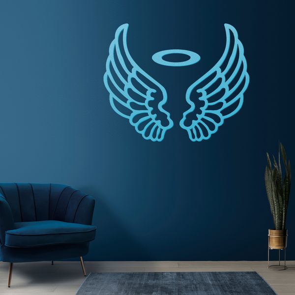 استیکر چوبی آرتافرین طرح بال فرشته