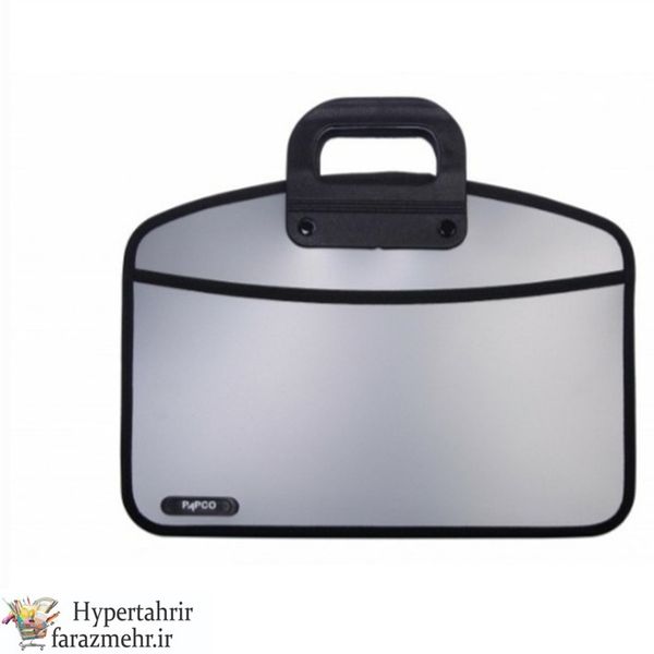 کیف دسته دار مدیران پاپکو (PAPCO)  KH A4-04 رنگبندی ( طوسی تیره - مشکی - یشمی -نقره ای -سرمه ای - زرشکی )